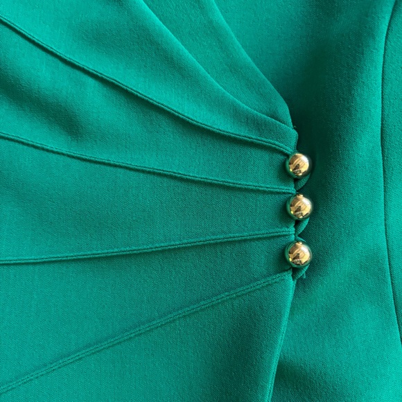 Tahari Arthur S. Levine Green Blazer & Skirt Suit Set Women’s Size 4 Elegant - Picture 6 of 15